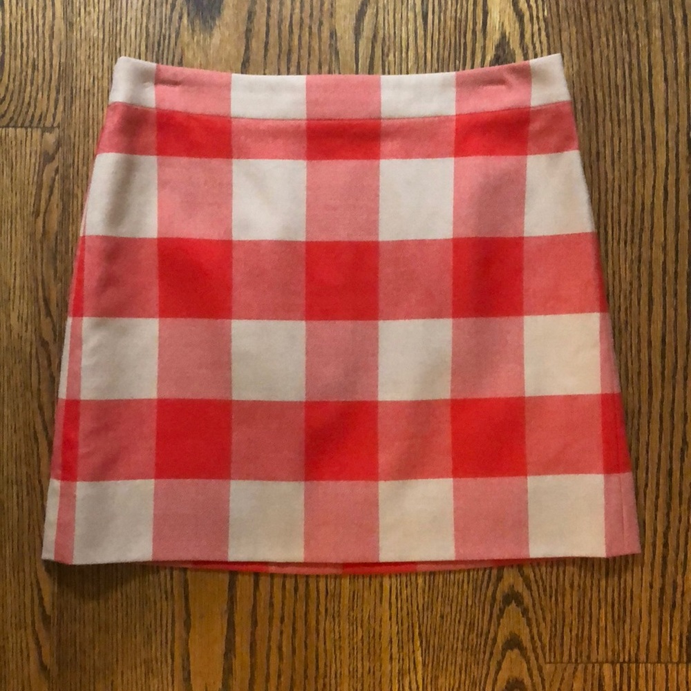 J.Crew Factory buffalo check skirt sz 4